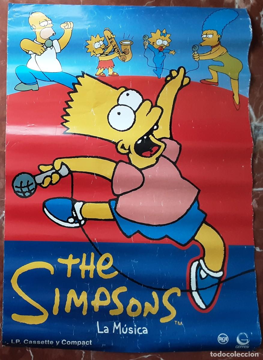 Carteles publicitarios: Poster promocional de el disco de Los Simpson - Foto 1