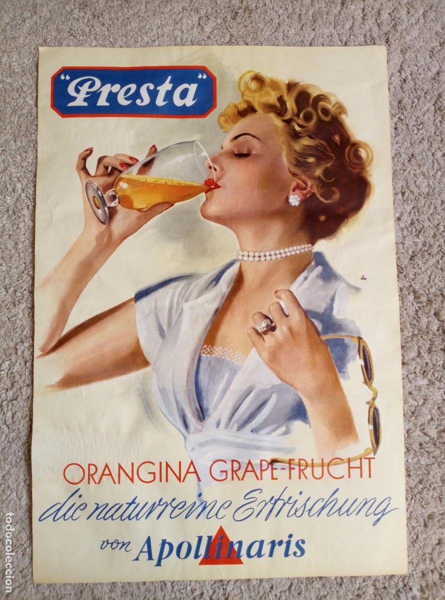 Carteles publicitarios: Cartel orangina grape frucht - Foto 1