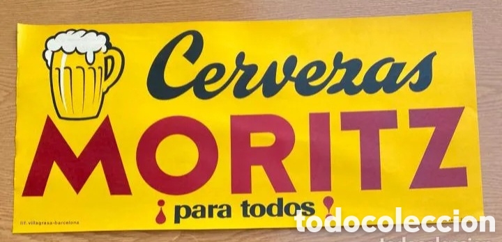 Carteles publicitarios: Cartel cerveza moritz - Foto 1