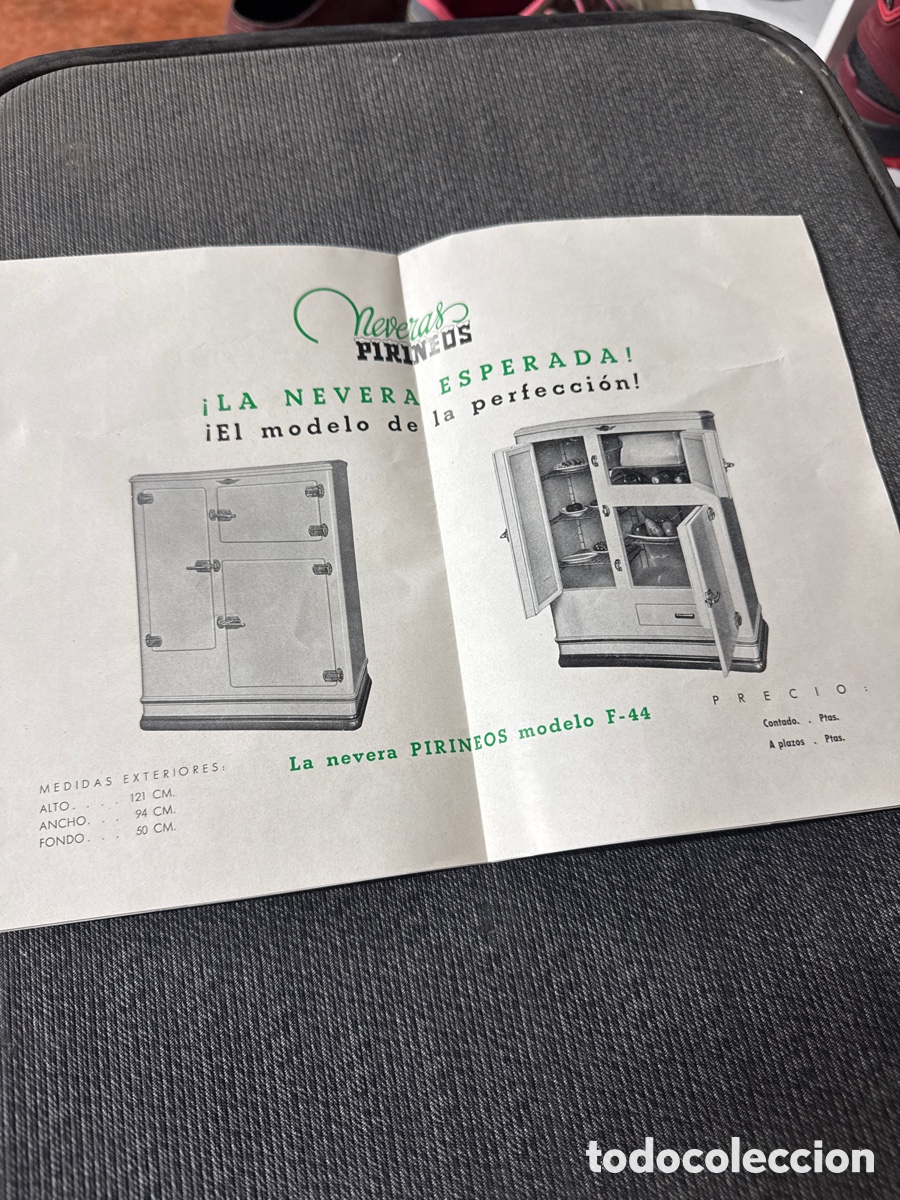 Carteles publicitarios: Cat&aacute;logo de neveras antiguas - Foto 2