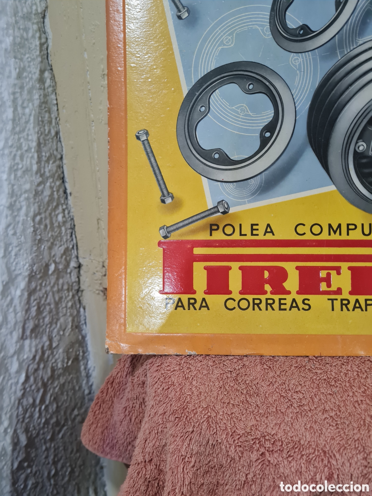 Carteles publicitarios: Cartel de Pirelli repujado - Foto 4