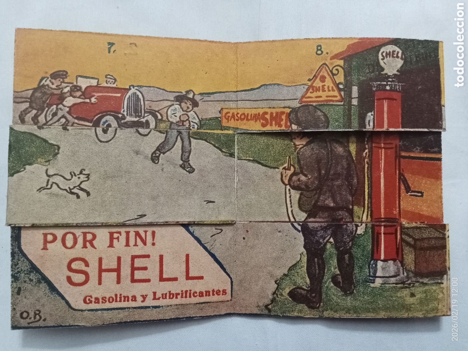 Cartazes Publicit&aacute;rios: Gasolina shell Publicidad antigua original