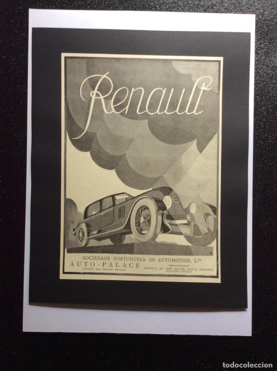 Carteles publicitarios: Publicidade portuguesa. Renault.. 192? - Foto 1