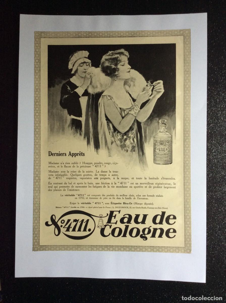 Carteles publicitarios: Publicidade: 4711 Eau de Cologne Perfume.Ano 192? - Foto 1