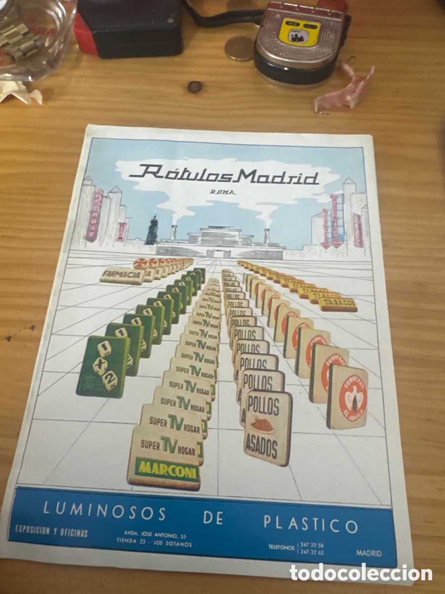 Carteles Publicitarios: Folleto de publicidad, luminoso de pl&aacute;stico Madrid