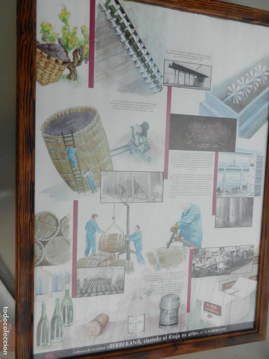 Carteles Publicitarios: BERBERANA, CUANDO EL RIOJA ES ARTE - BODEGAS - CARTEL N&ordm; 11 ELABORACI&Oacute;N - OLLAURI 1988.