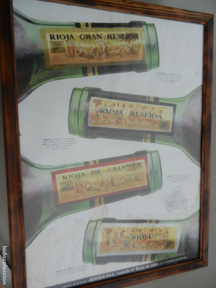 Carteles Publicitarios: BERBERANA, CUANDO EL RIOJA ES ARTE - BODEGAS - CARTEL N&ordm; 17 CONSEJO REGULADOR - OLLAURI 1988.