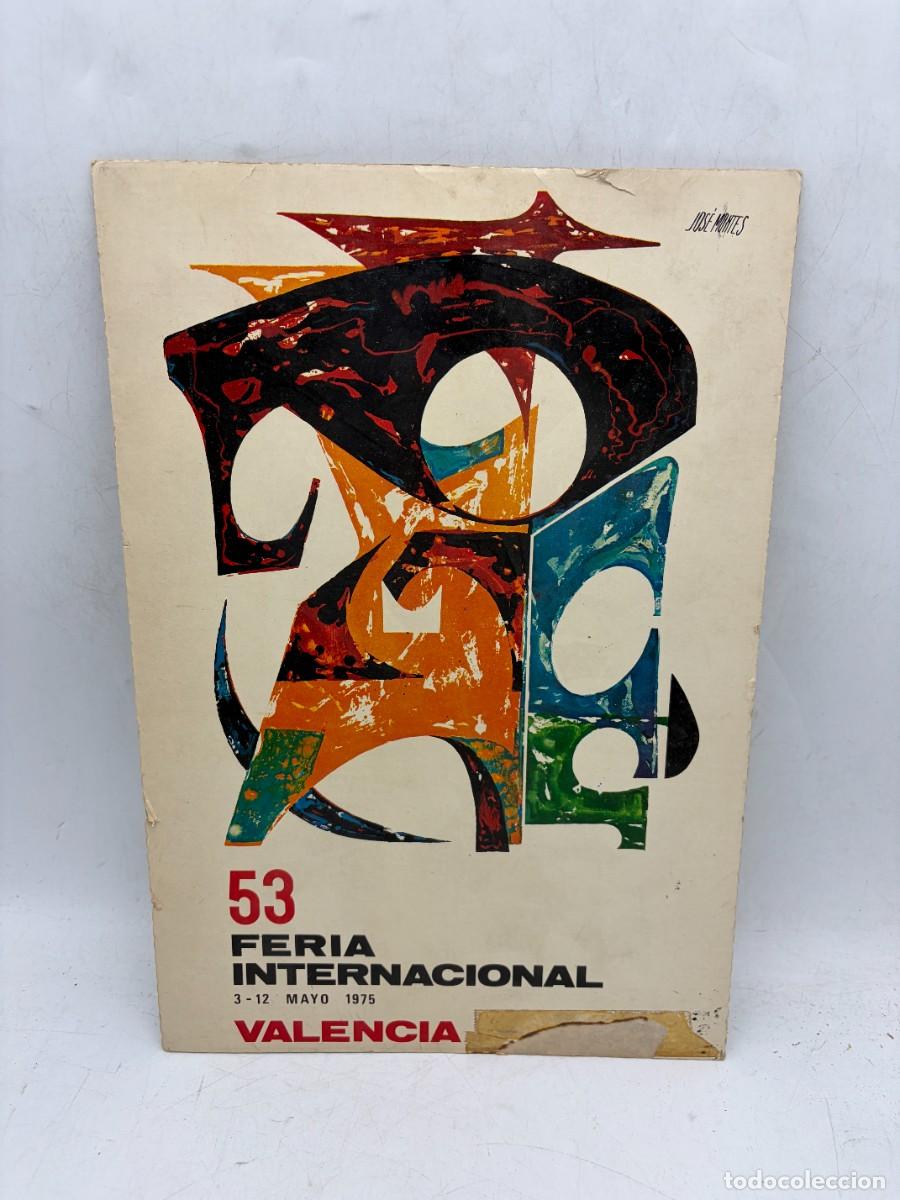 Carteles Publicitarios: DISPLAY PUBLICITARIO 53 FERIA INTERNACIONAL VALENCIA 1975. CART&Oacute;N. MEDIDAS APROX.: 31.5X21.5 CM
