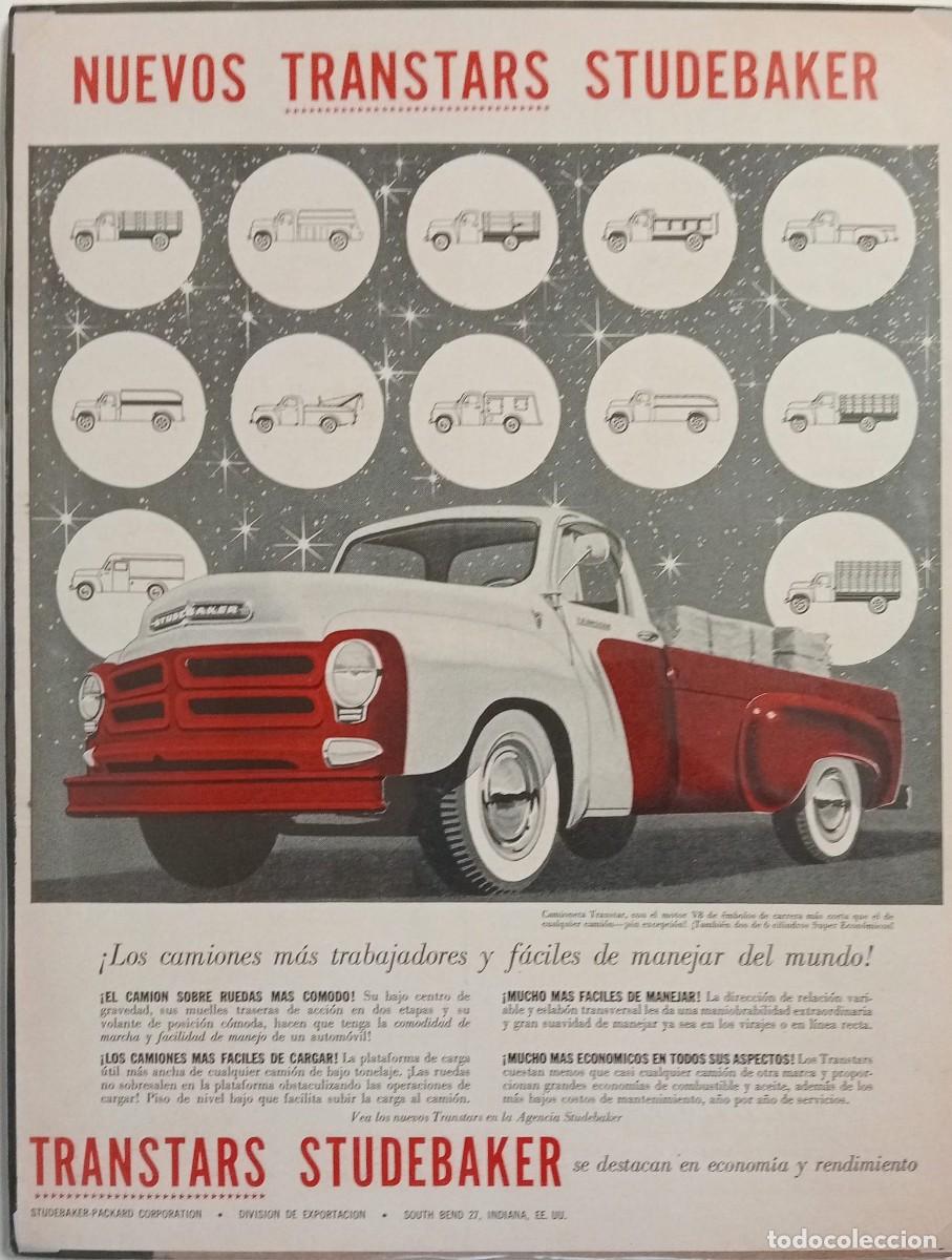 Carteles Publicitarios: TRANSTARS STUDEBAKER - PUBLICIDAD ORIGINAL 1957 / LIFE EN ESPA&Ntilde;OL 33 x 25 Cm.