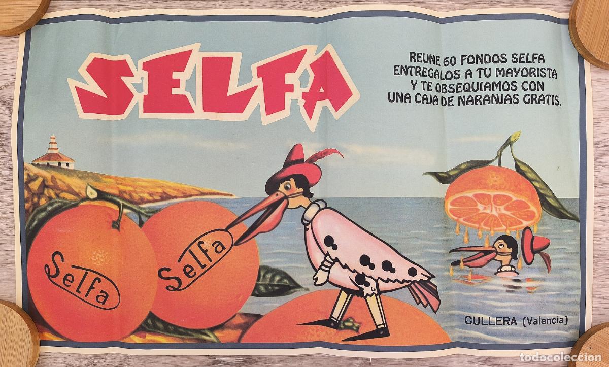 Werbeplakate: RW CARTEL PUBLICIDAD NARANJAS SELFA CULLERA VALENCIA PAPEL CPU62