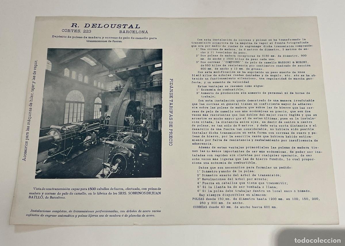 Carteles Publicitarios: Lote de 10 anuncios industriales de Barcelona (c. 1900)