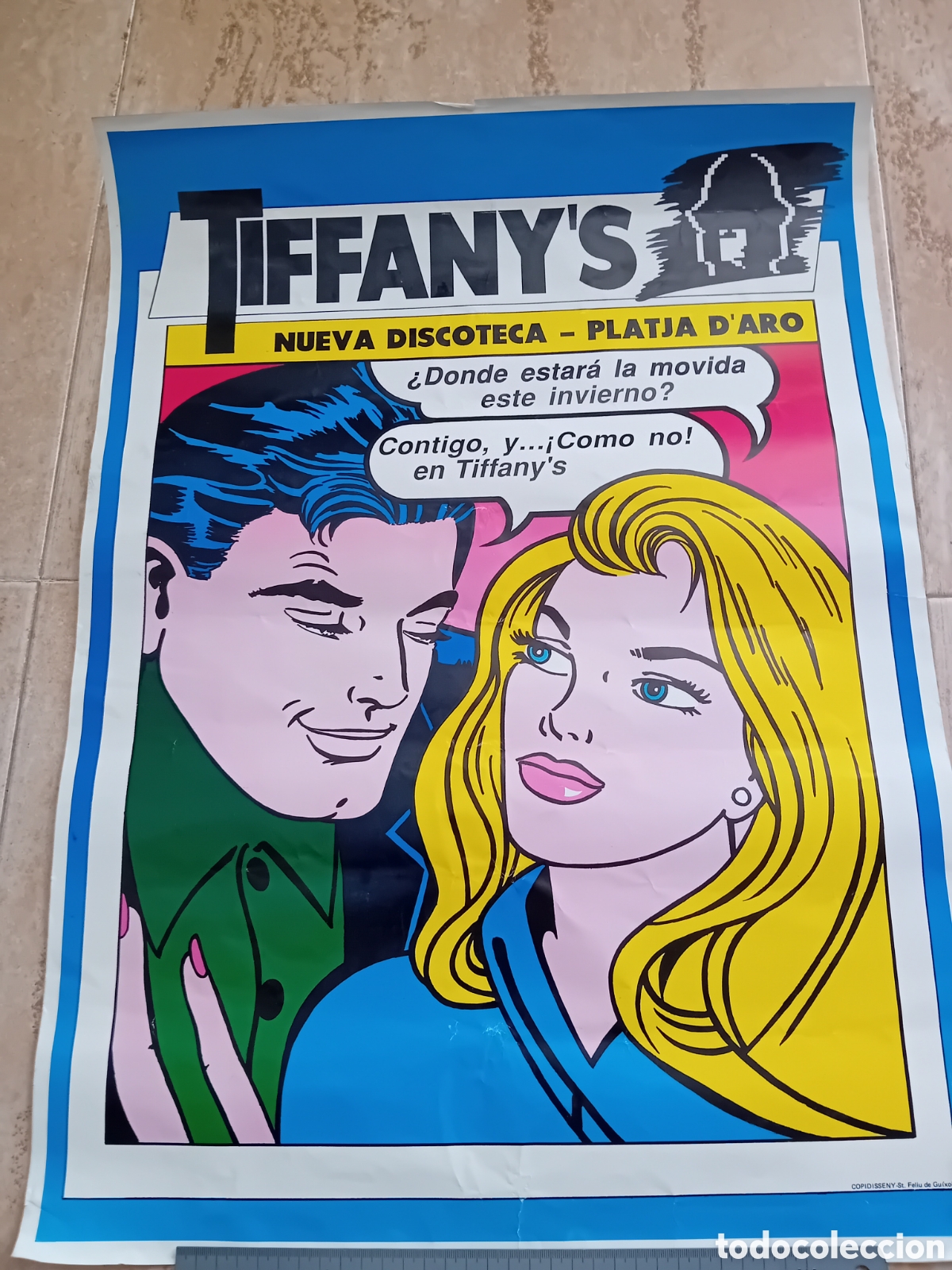 Affissi Pubblicitari: Antiguo poster Tiffany's discoteca - Platja D'or