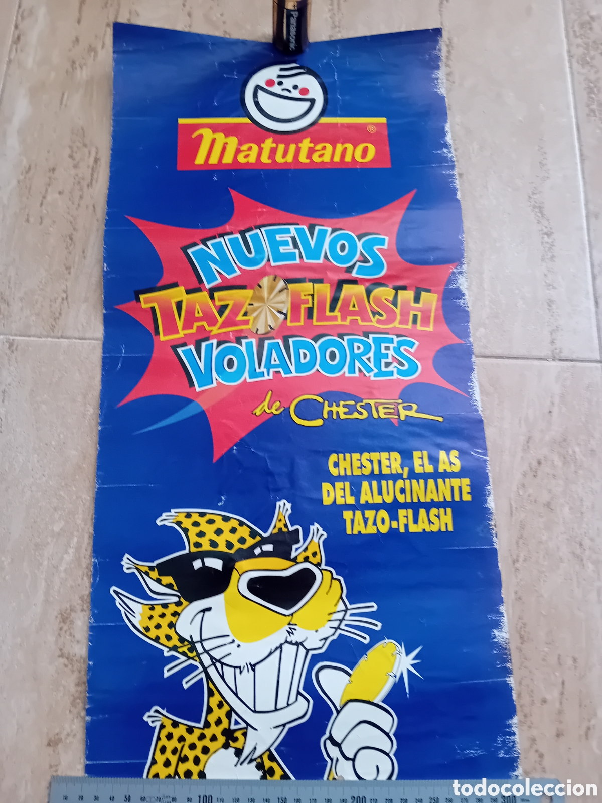Affissi Pubblicitari: Antiguo poster Matutano TAZAFLASH Voladores