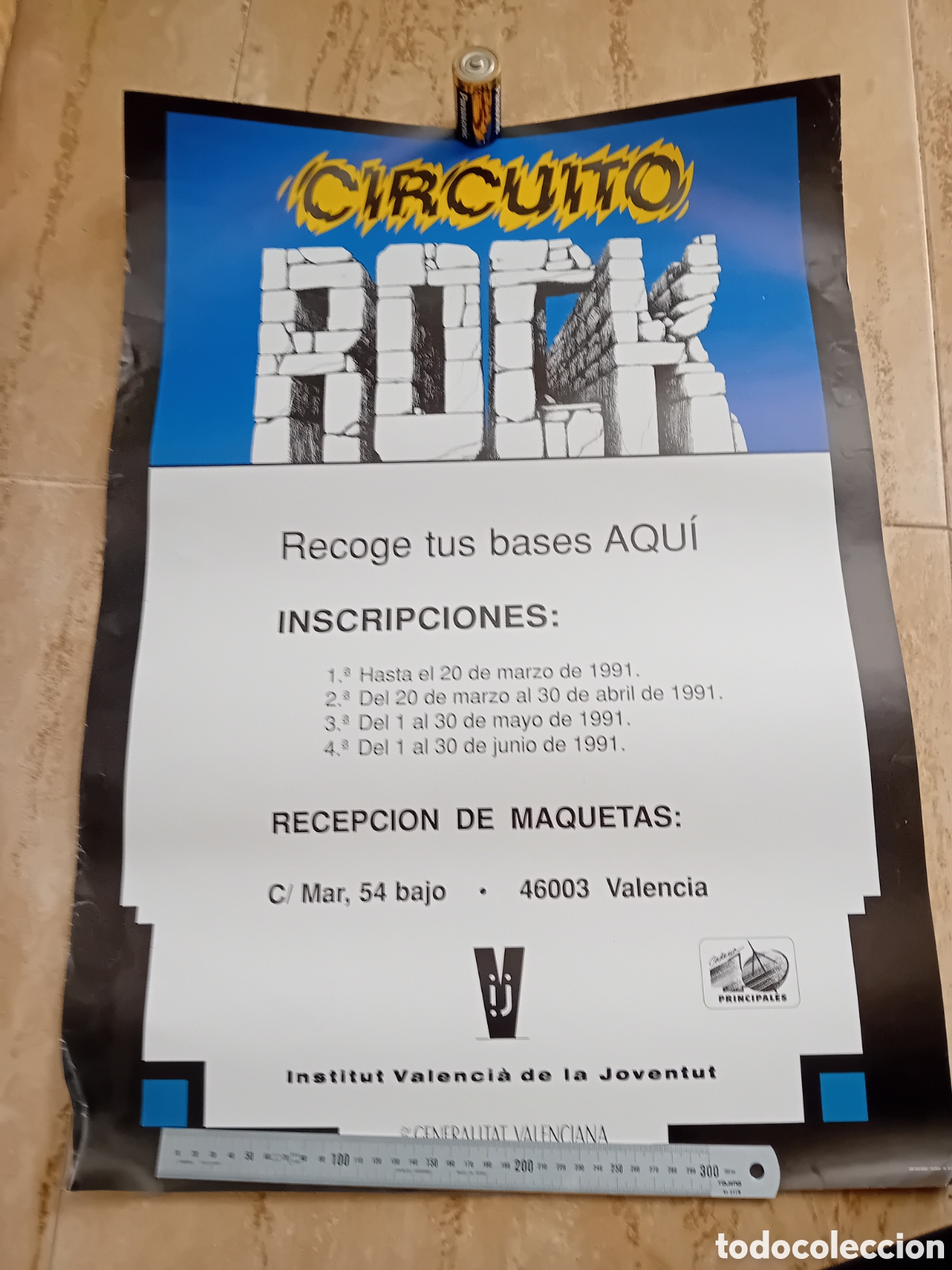 Affissi Pubblicitari: Antiguo Poster Circuito ROCK