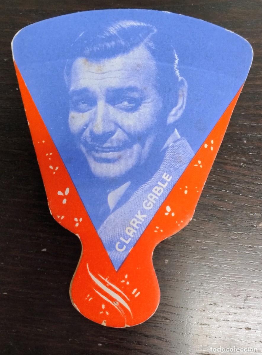 Carteles Publicitarios: Abanico (14,5X11) Clark Gable.Construcciones Rod.F&aacute;brica de Aparatos El&eacute;ctricos. sevilla