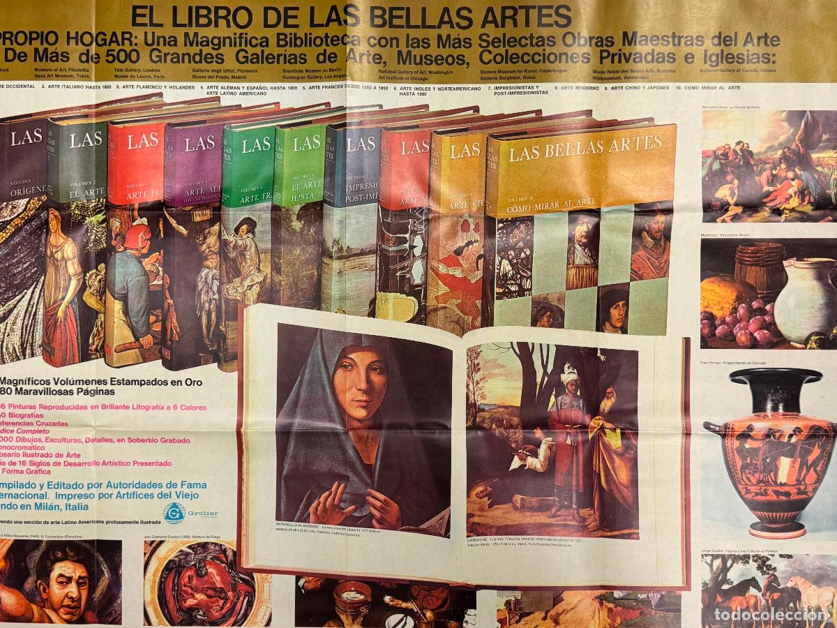 Affissi Pubblicitari: EL LIBRO DE LAS BELLAS ARTES - GROLIER - CARTEL PUBLICIDAD - VER FOTOS