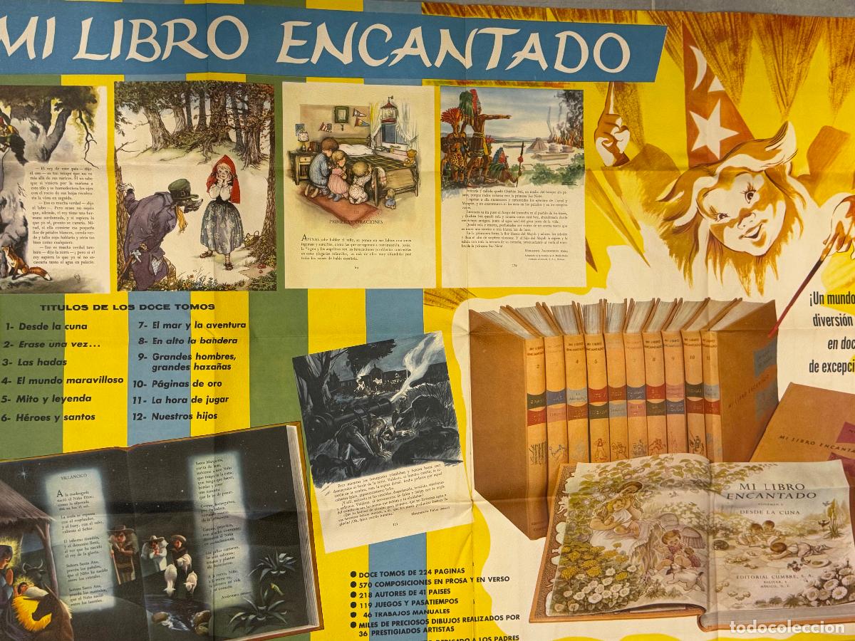 Affissi Pubblicitari: MI LIBRO ENCANTADO ( CUENTOS )- EDITORIAL CUMBRE - CARTEL PUBLICIDAD - VER FOTOS
