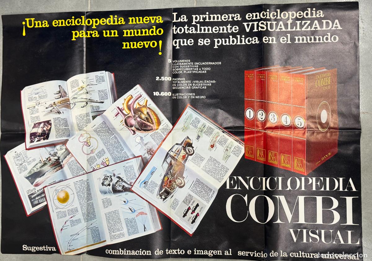 Carteles Publicitarios: ENCICLOPEDIA COMBI VISUAL - EDICIONES DANAE - CARTEL PUBLICIDAD - VER FOTOS
