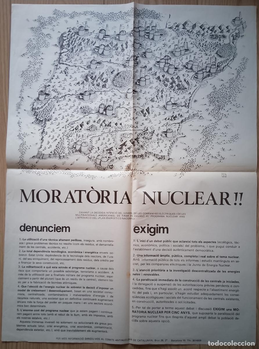 Advertising Posters: CARTEL DEL MOVIMIENTO ANTINUCLEAR EN CATALU&Ntilde;A