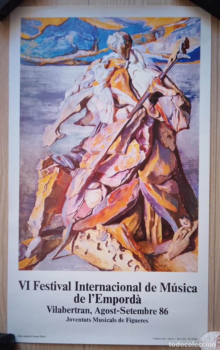 Advertising Posters: CARTELL VI FESTIVAL INTERNACIONAL DE M&Uacute;SICA DE L'EMPORD&Agrave; &ndash; VILABERTRAN 1986 &ndash; ANTONI PITXOT