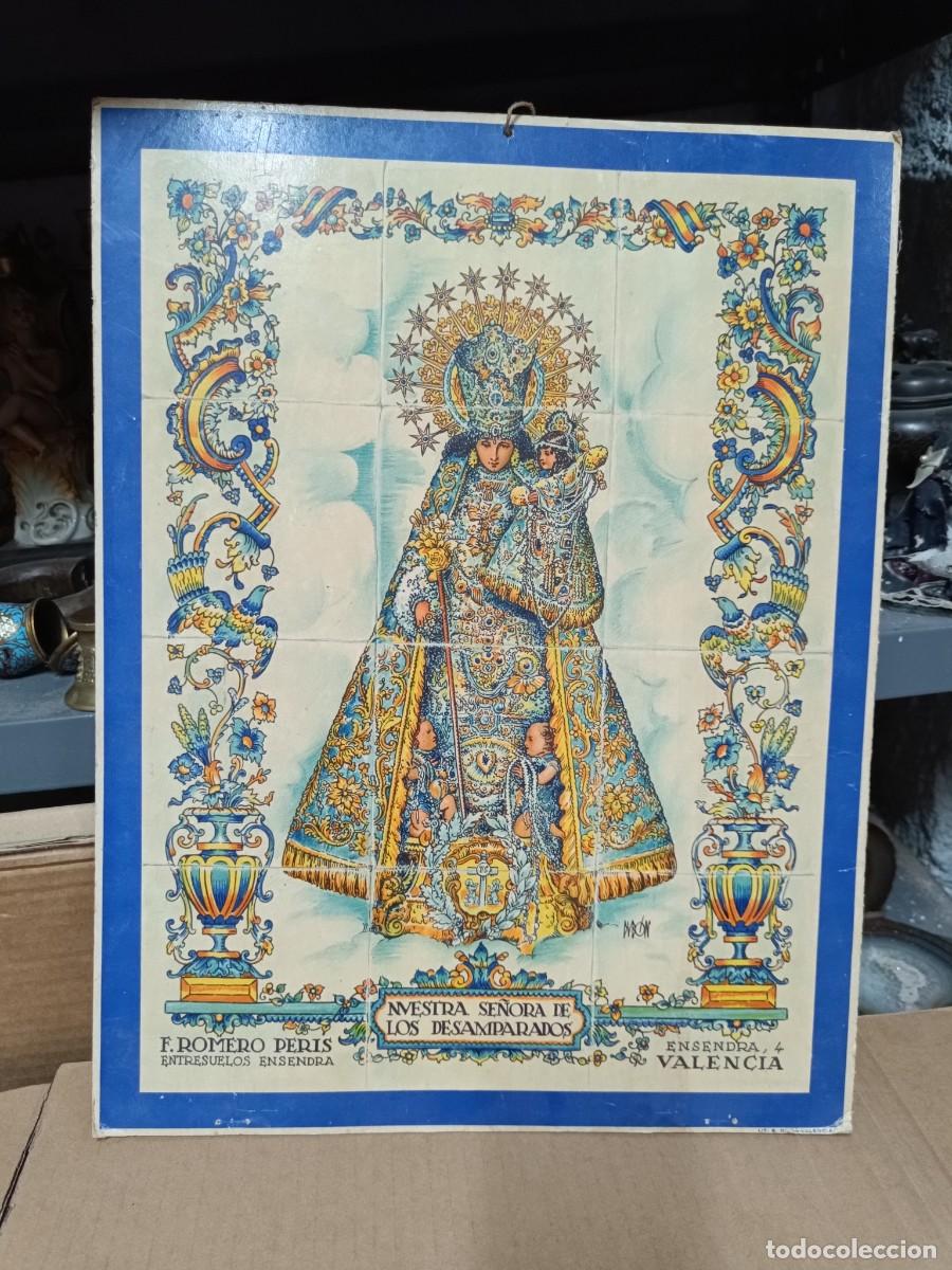 Carteles Publicitarios: ANTIGUO CARTEL PUBLICITARIO ALMACEN ROMERO PERIS, NUESTRA SE&Ntilde;ORA DESAMPARADOS, VALENCIA PPS S. XX M3