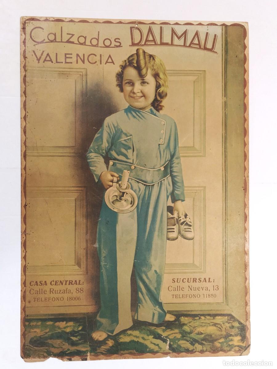 Carteles Publicitarios: VALENCIA - CALZADOS DALMAU - CARTEL ANTIGUO ORIGINAL - PUBLICIDAD -VER FOTOS