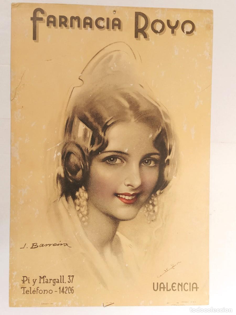 Carteles Publicitarios: VALENCIA - FARMACIA ROYO - ILUSTRA BARREIRA - CARTEL ANTIGUO ORIGINAL -VER FOTOS