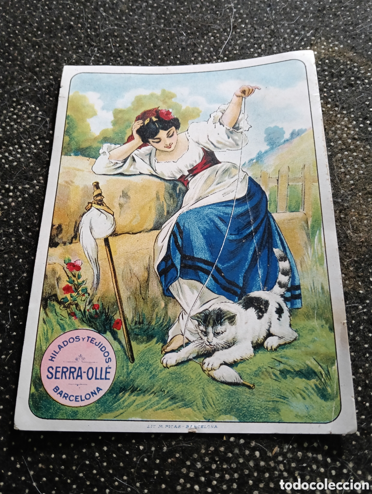 Carteles Publicitarios: Publicidad Hilados y Tejidos SERRA OLLE de Barcelona