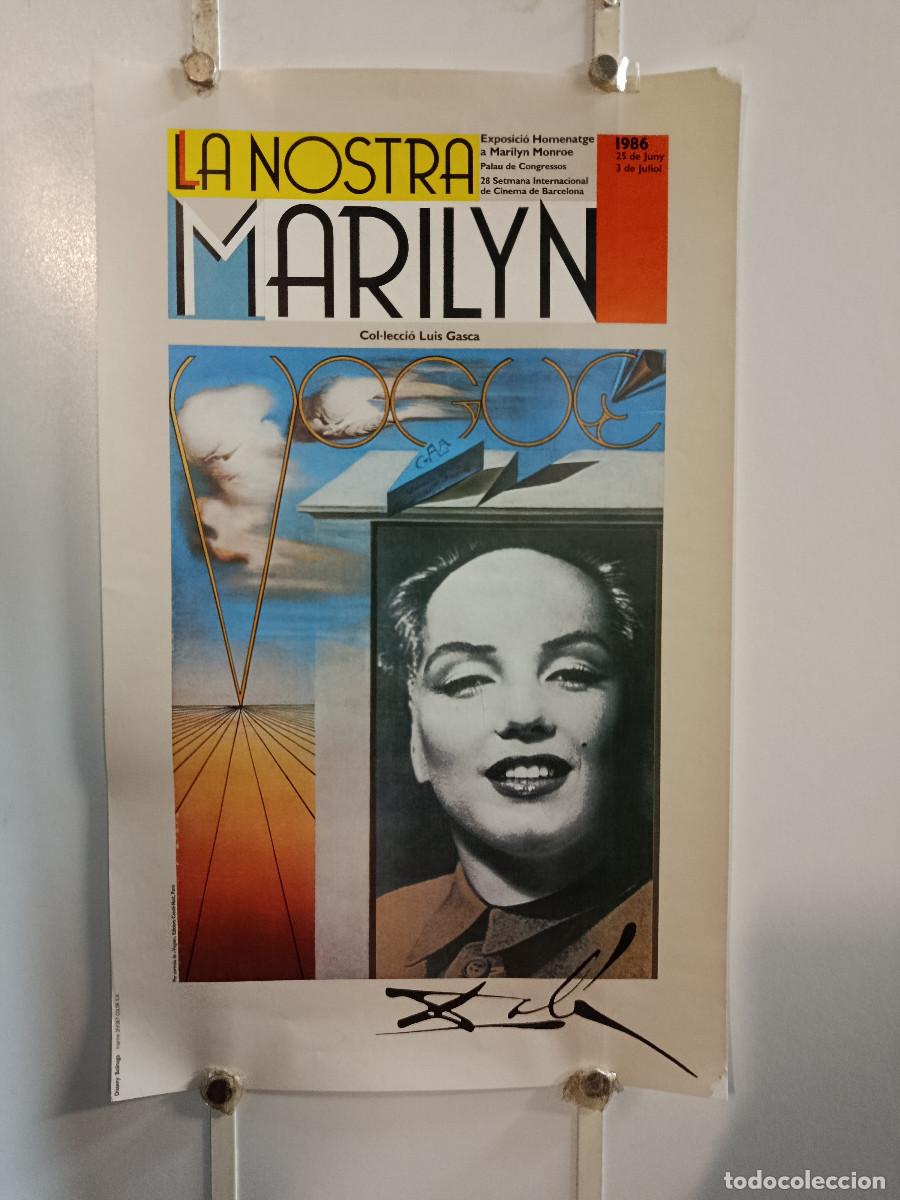 Carteles Publicitarios: CARTEL EXPOSICI&Oacute; LA NOSTRA MARILYN - DAL&Iacute; - A&Ntilde;O 1986