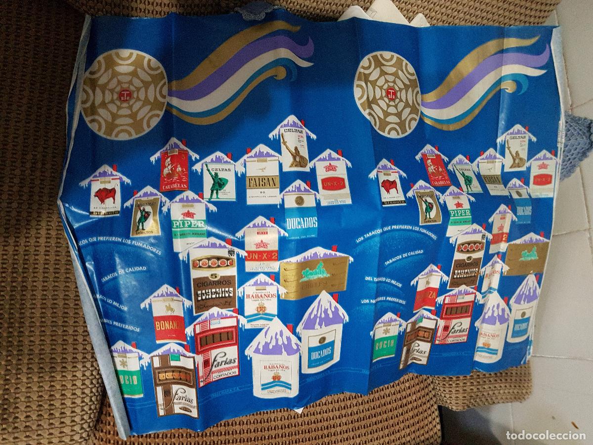 Carteles Publicitarios: LAMINA ILUSTRADA DE MARCAS DE TABACO A&Ntilde;OS 60-70