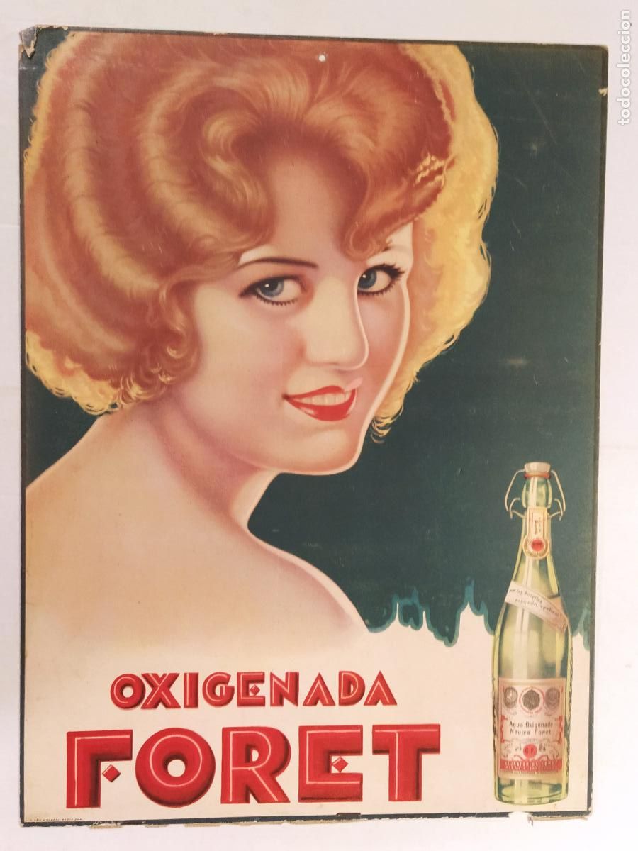 Carteles Publicitarios: AGUA OXIGENADA NEUTRA FORET - CARTEL ANTIGUO - PUBLICIDAD - I.G. SEIX & BARRAL , BARCELONA-VER FOTOS
