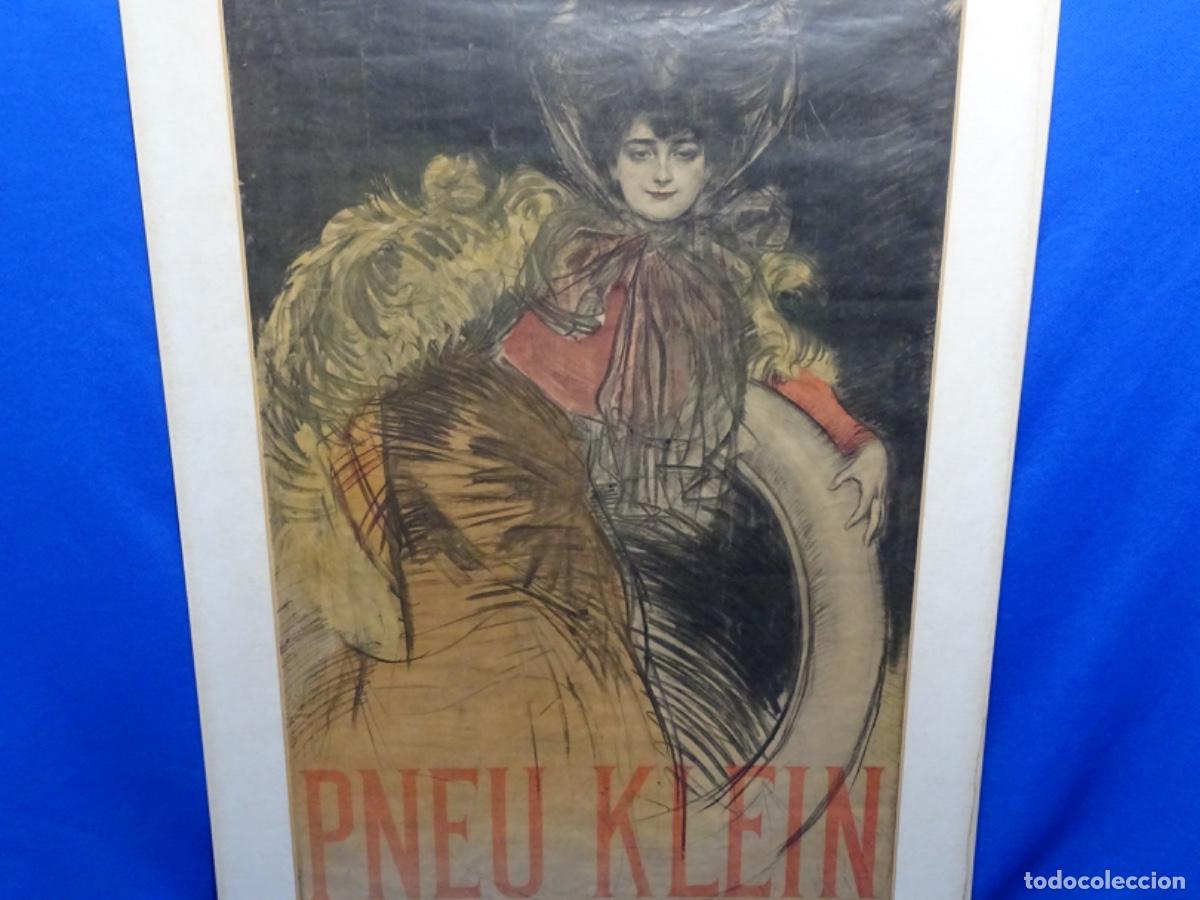 Carteles publicitarios: CARTEL PNEU KLEIN DE RAMON CASAS. TERESA TAPIOLAS 1977.