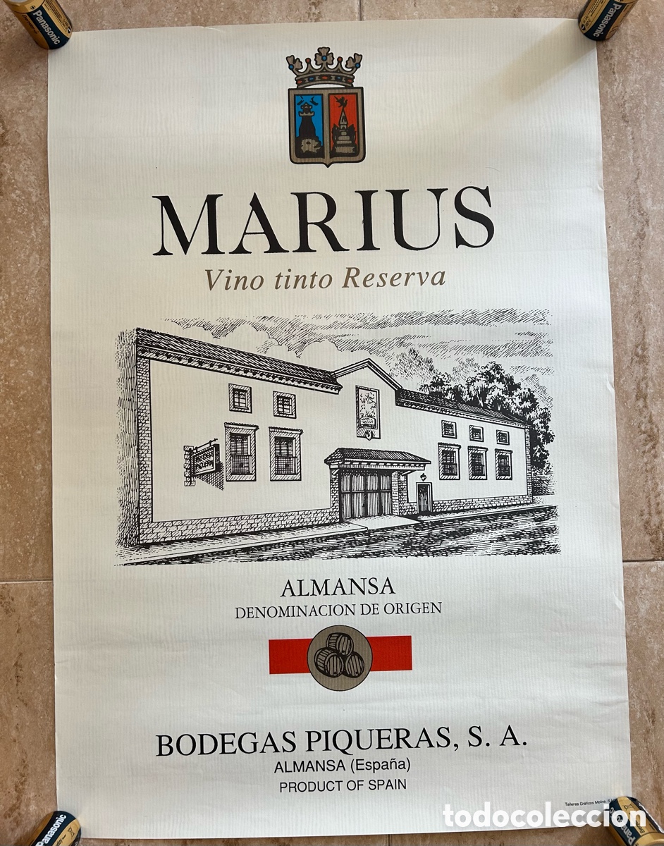 Carteles publicitarios: P&oacute;ster Marius Bodegas Piqueras S.A Almansa