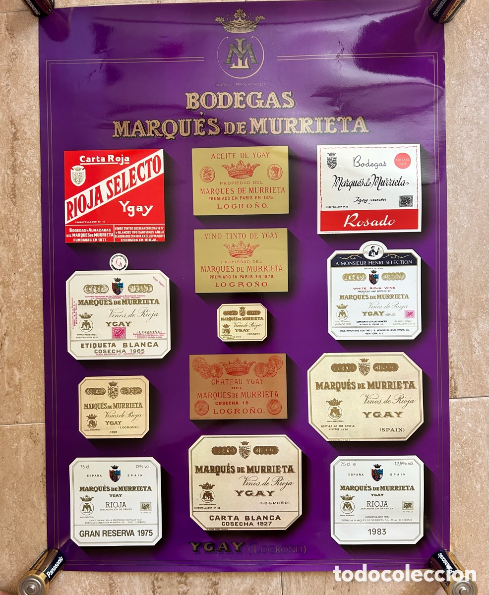 Carteles publicitarios: P&oacute;ster Bodegas Marqu&eacute;s de Murrieta Ygay Logro&ntilde;o