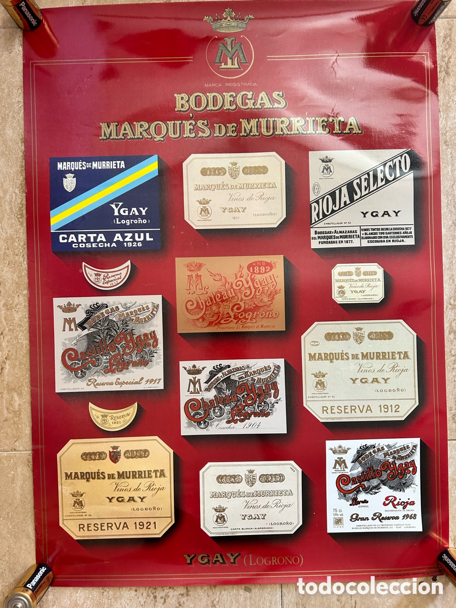 Carteles publicitarios: P&oacute;ster Bodegas Marqu&eacute;s de Murrieta Ygay Logro&ntilde;o