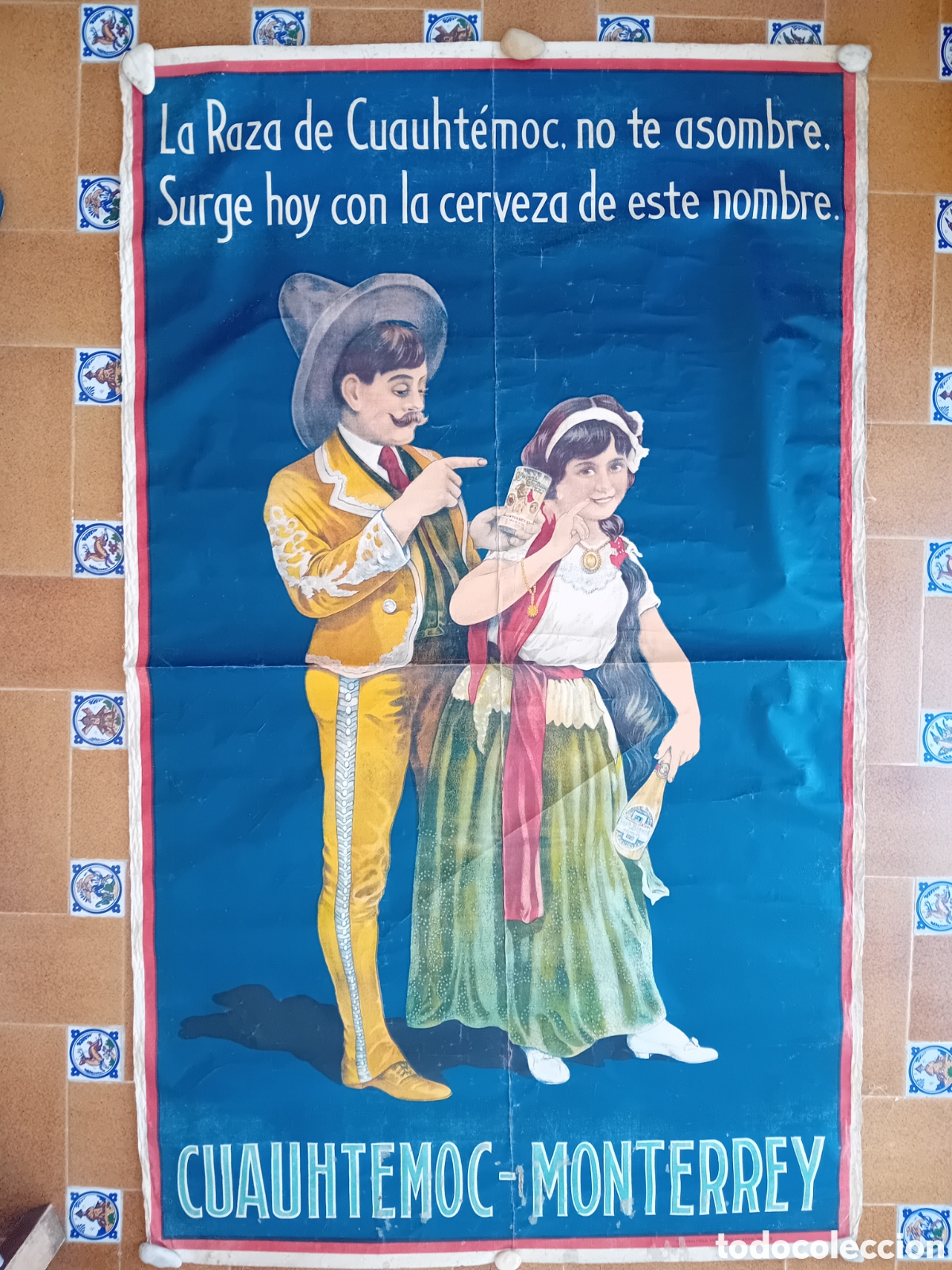 Carteles publicitarios: Cervecer&iacute;a Cuauht&eacute;moc en Monterrey, M&eacute;xico RRR