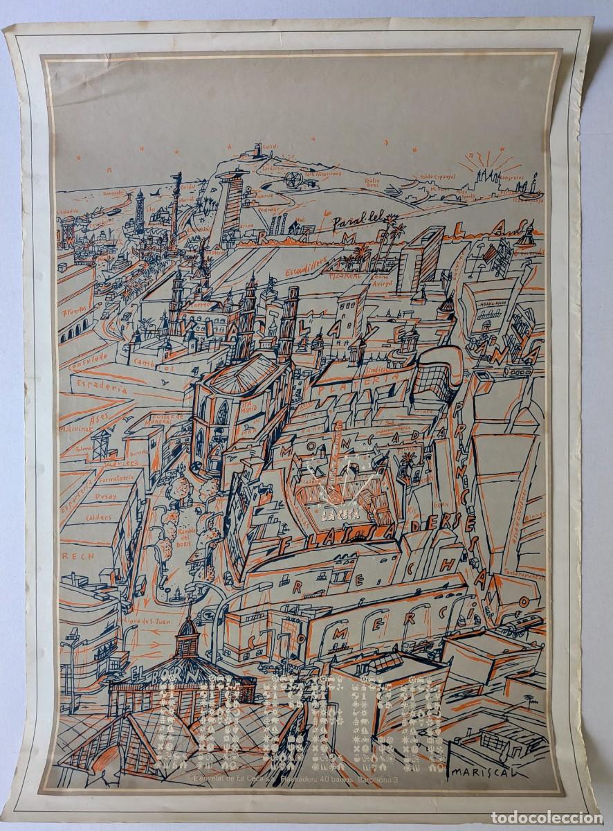 Carteles publicitarios: JAVIER MARISCAL &ndash; LA CECA &ndash; CARTEL ORIGINAL &ndash; BARCELONA 1980