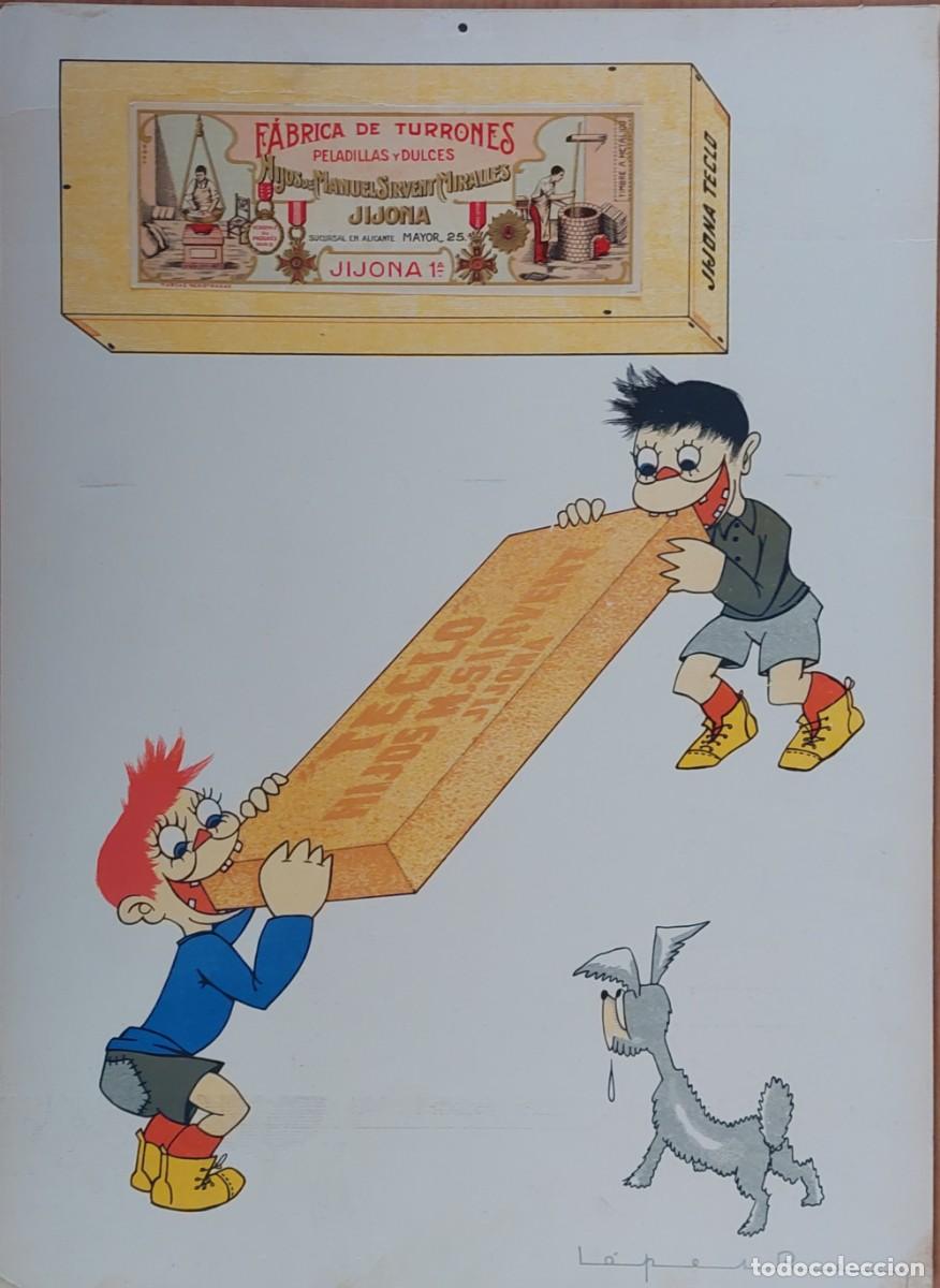 Carteles publicitarios: ANTIGUO CARTEL DE GRAN FORMATO ( TURRON DE JIJONA ) 1952
