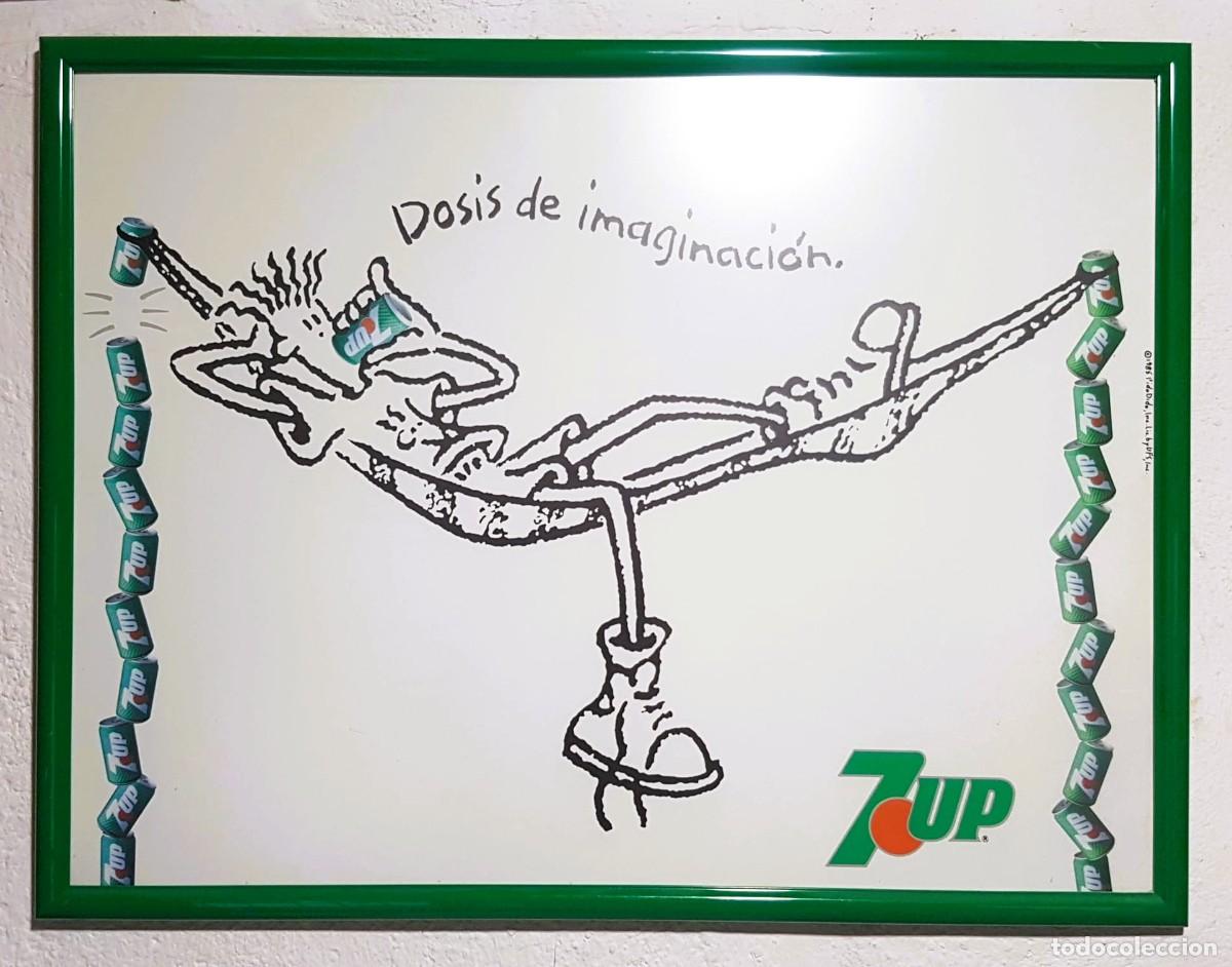 Carteles publicitarios: CARTEL ORIGINAL VINTAGE PUBLICITARIO BEBIDA 7UP FIDO DIDO
