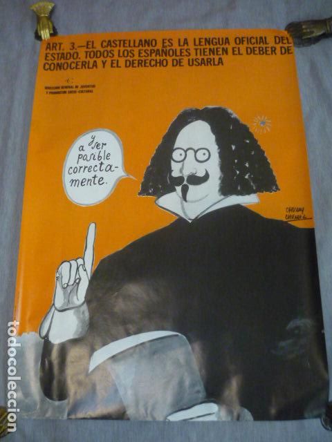 Carteles publicitarios: CARTEL DIRECCION GENERAL DE JUVENTUD Y PROMOCION SOCIAL CASTELLANO QUEVEDO CHUMY CHUMEZ 1981