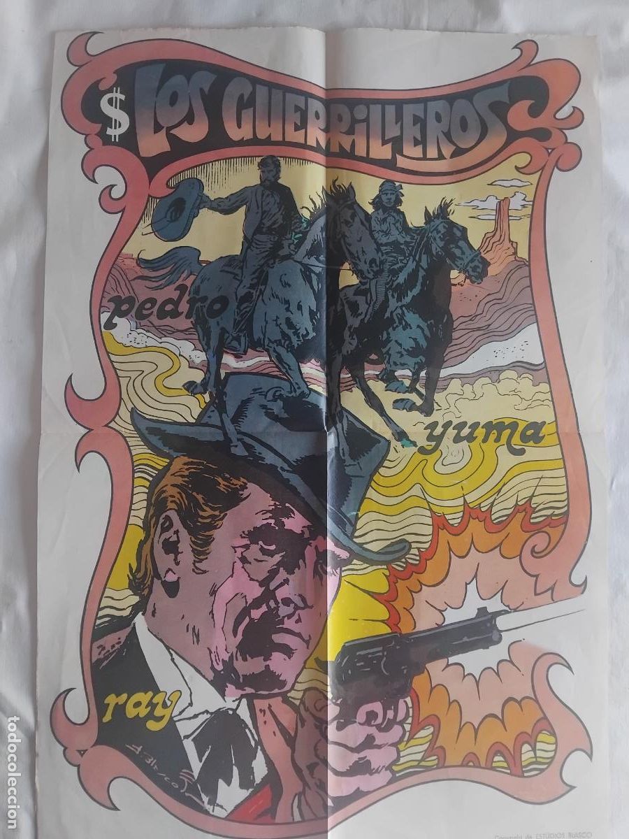 Carteles publicitarios: POSTER PUBLICITARIO DE LOS GUERRILLEROS JESUS BLASCO. 54 X 37 CM.