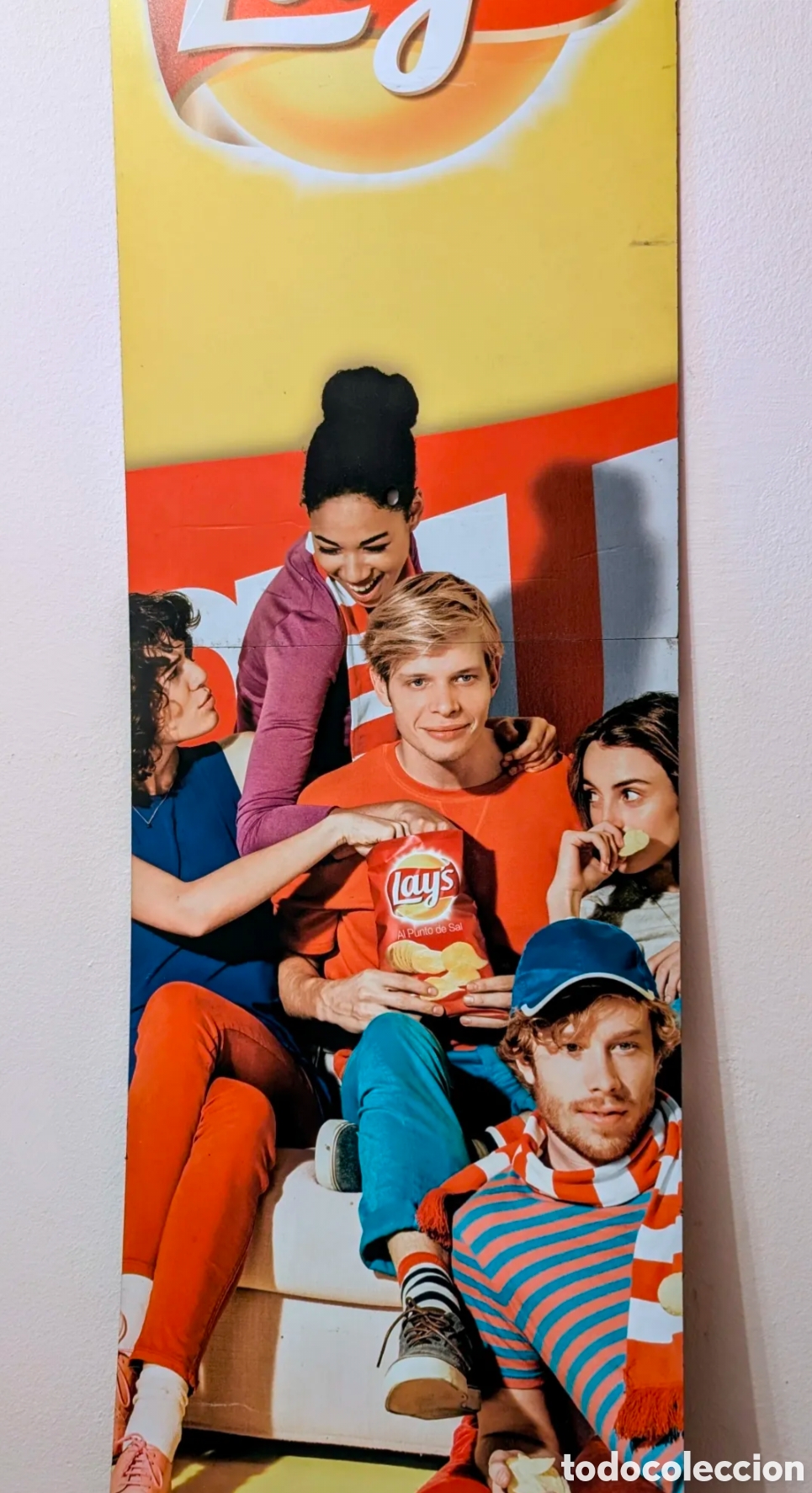 Carteles publicitarios: Cartel publicidad patatas. Lay's. Cartel publicitario