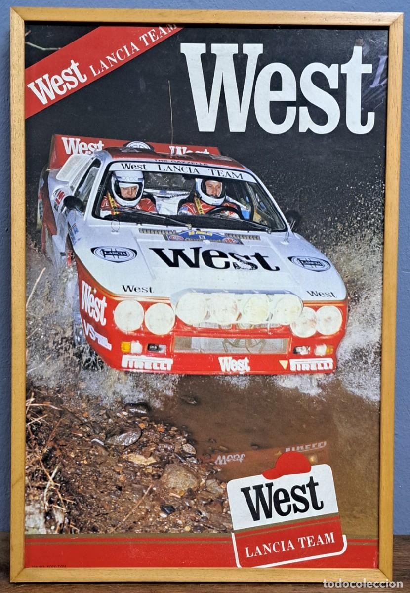 Carteles publicitarios: P&oacute;ster, Cartel original West Lancia Team &middot; Lancia 037 Rally
