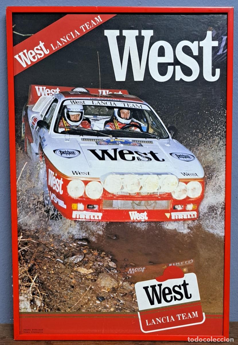 Carteles publicitarios: P&oacute;ster, Cartel original West Lancia Team &middot; Lancia 037 Rally