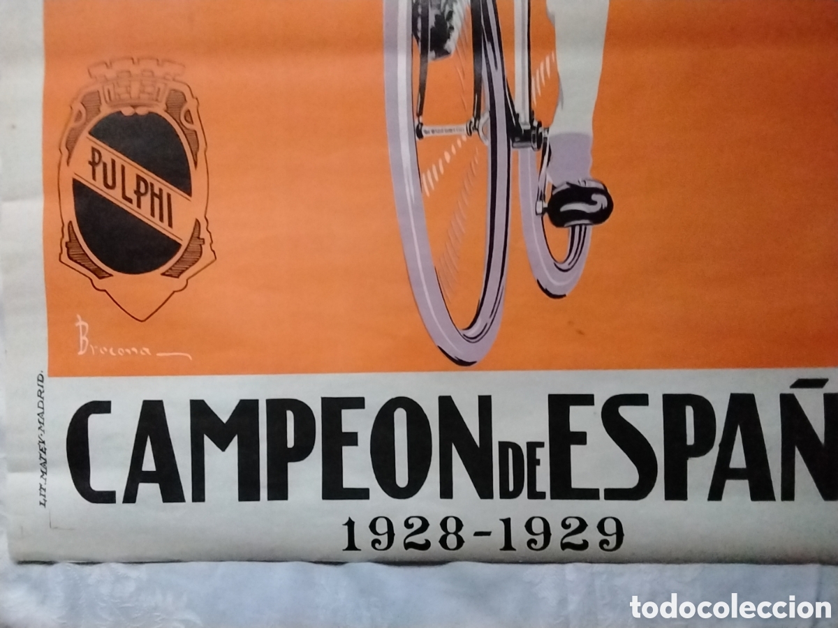 Carteles publicitarios: CARTEL BICICLETAS PULPHI 1928-29 - Foto 4