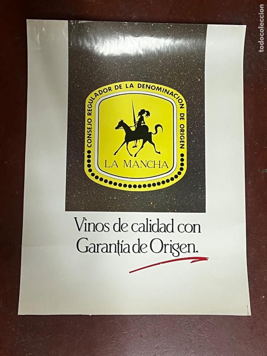 Carteles publicitarios: CARTEL PUBLICITARIO. LA MANCHA. VINOS DE CALIDAD CON GARANT&Iacute;A DE ORIGEN. CONSEJO REGULADOR.
