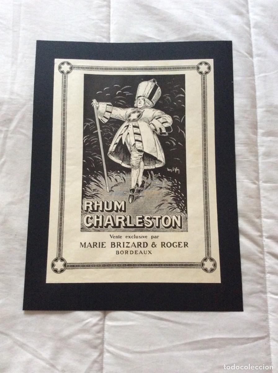 Carteles publicitarios: Publicidade original Anos 20 - Rhum Charleston Marie Brizard Bordeaux