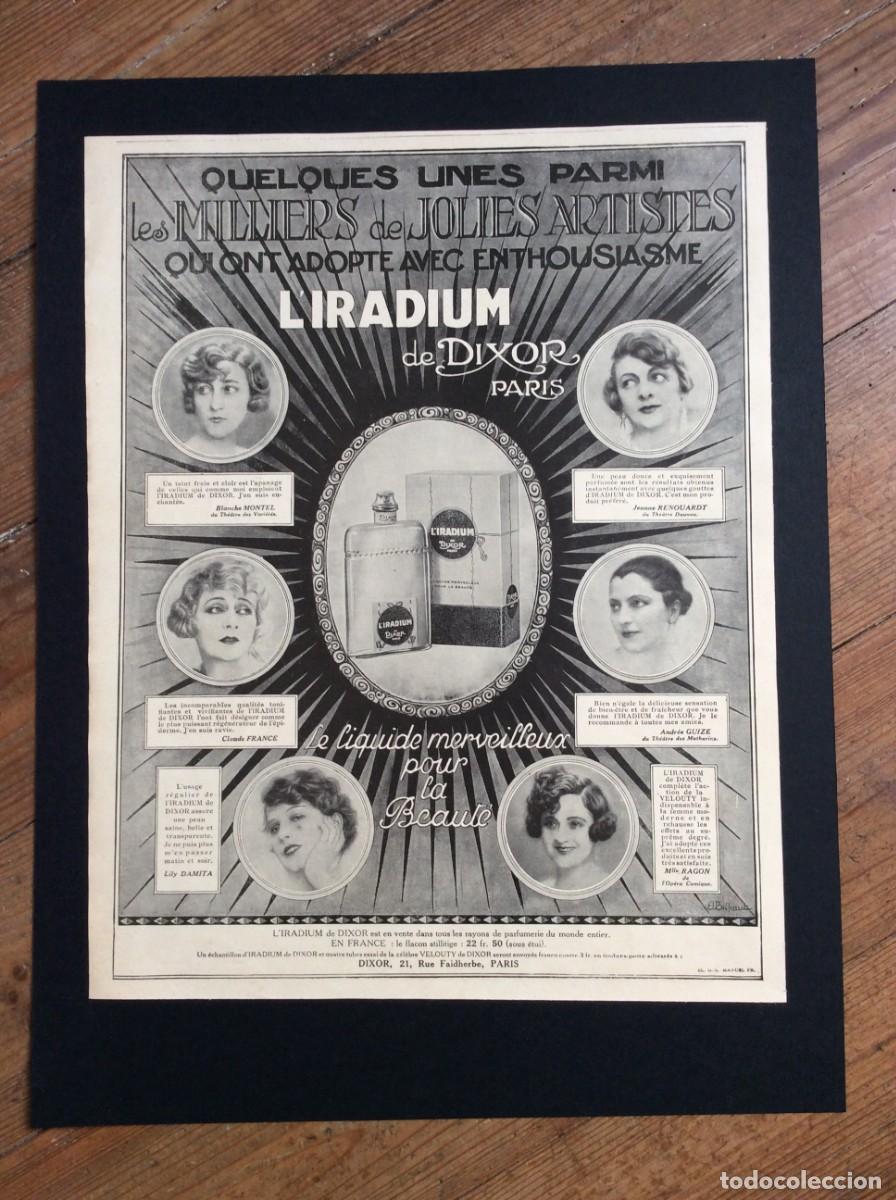 Carteles publicitarios: Publicidade original anos 20 - Cosm&eacute;tica Liradium de Dixor Paris