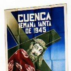 Carteles de Semana Santa: CARTEL DE SEMANA SANTA. CUENCA.1945. ILUSTRADOR M. CAUSADO. JUNTA PROVINCIAL DE TURISMO. LIT ORTEGA. Lote 22739908