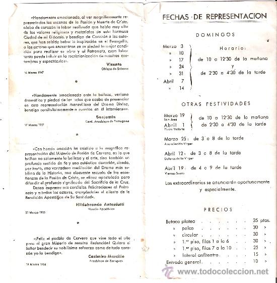 Carteles de Semana Santa: PROGRAMA PASI&Oacute;N DE CERVERA - NO LLEVA EL A&Ntilde;O QUE ES - Foto 2